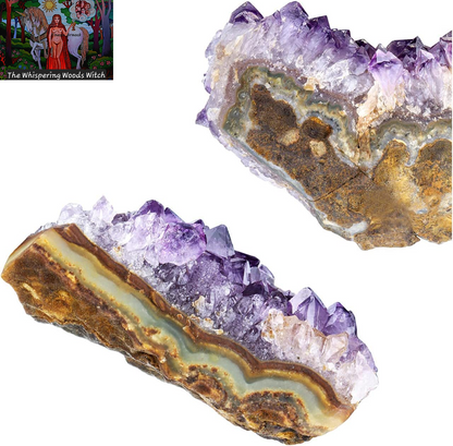 Natural Amethyst Geode Cave Healing Crystal Stones Rock Cluster Druzy Witchcraft Raw Amethyst Gemstone Specimen (0.18-0.33 Pound)